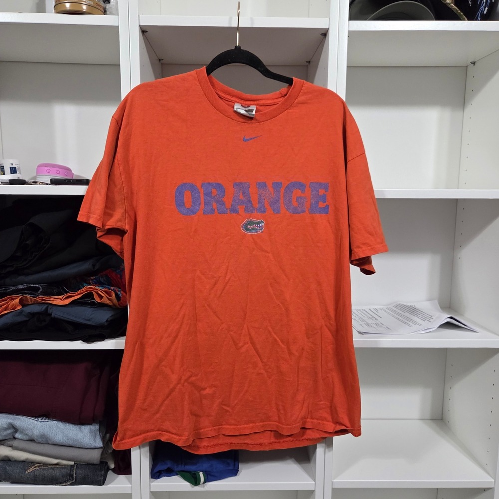 Nike Team Florida Gators Shirt Mens Large Vintage NCAA Tee center check